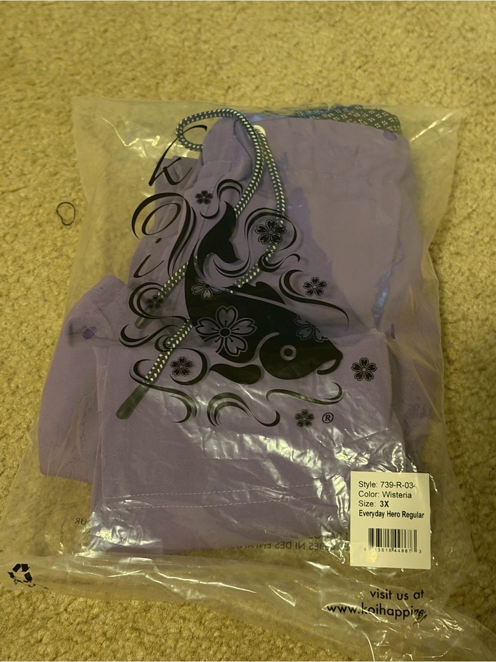 Koi Drawstring Scrub Pants - Picture 3 of 3
